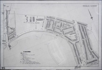 853527 Plattegrond van een deel van de stad Utrecht (het gebied tussen de Blauwkapelseweg/ Admiraal van Gentstraat/ ...
